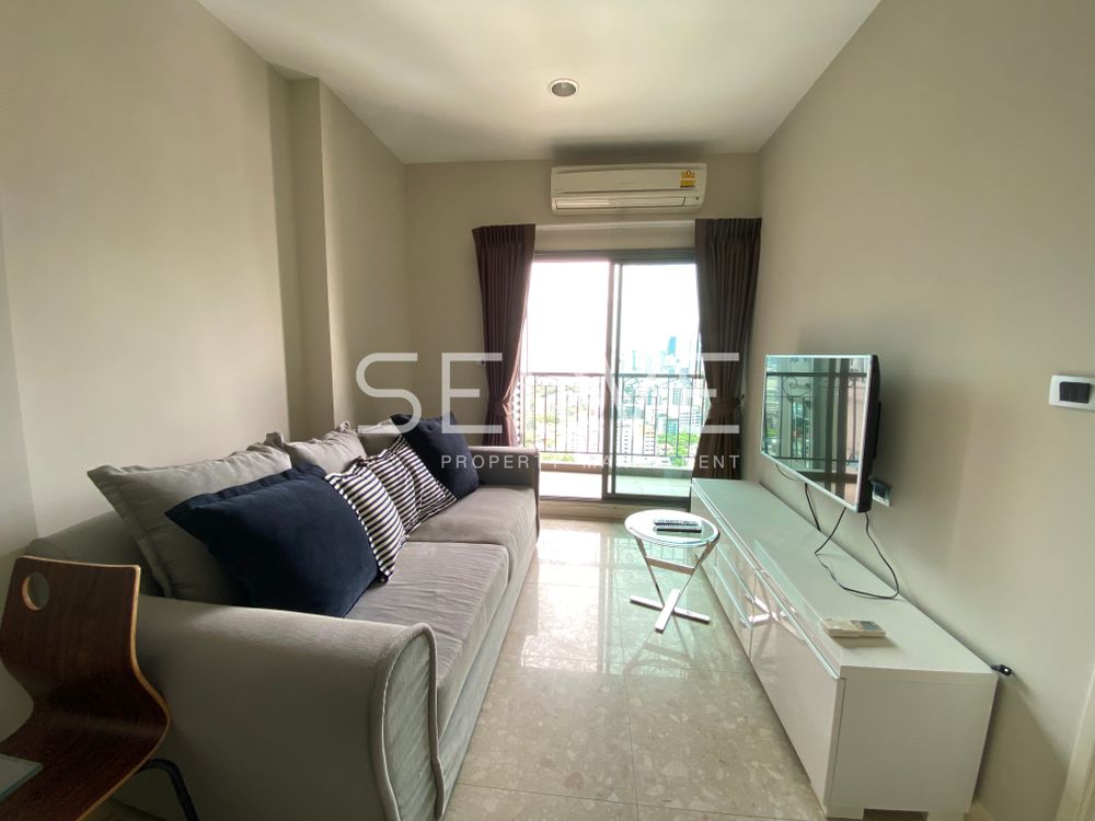 Bright Style 1 Bed with Bathtub High Fl. 25+ Good Location Close To BTS Thong Lo / Condo For Rent -The Crest Sukhumvit 34