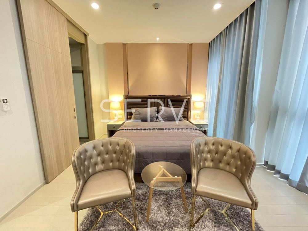 Luxury Style Studio with Partition Large room Directly connecting to BTS Phloen Chit /Condo For Rent-Noble Ploenchit