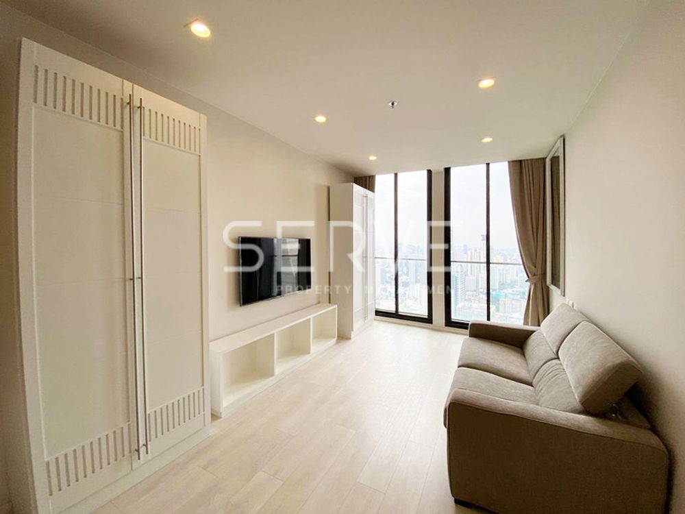 1 Bed Luxury Style Super High Fl. 40+ Nice view & Nice Location Next to BTS Phloen Chit / For Rent-Noble Ploenchit