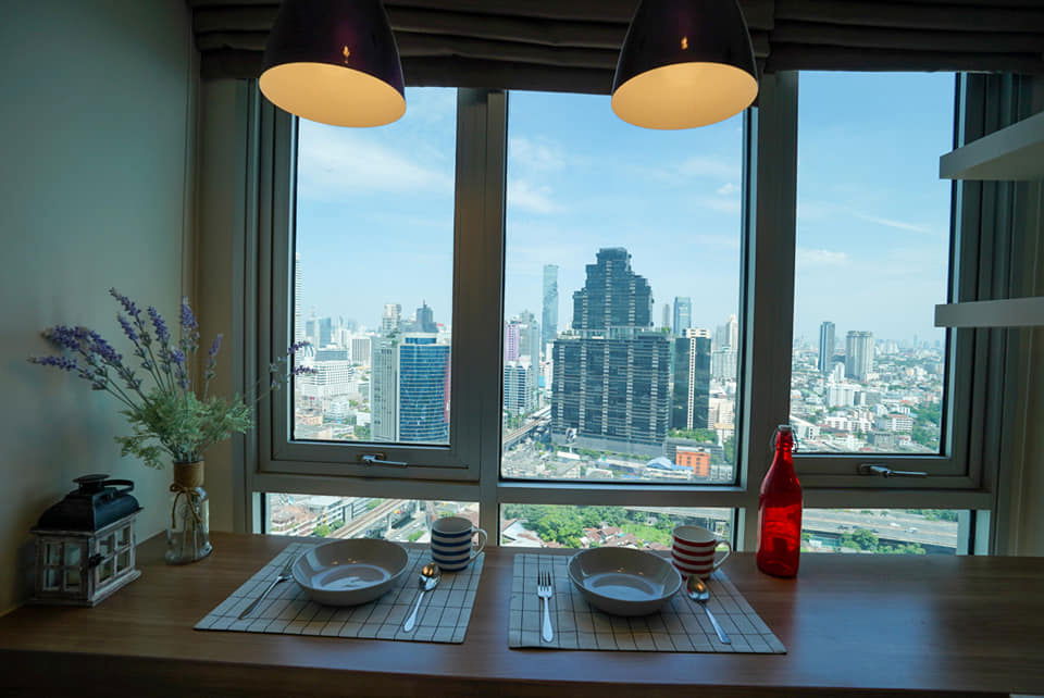 WP2144 Condo for rent: Rhythm Sathorn (Rhythm Sathorn) Sathorn 21 beautiful room, fully furnished, washing machine, special price.