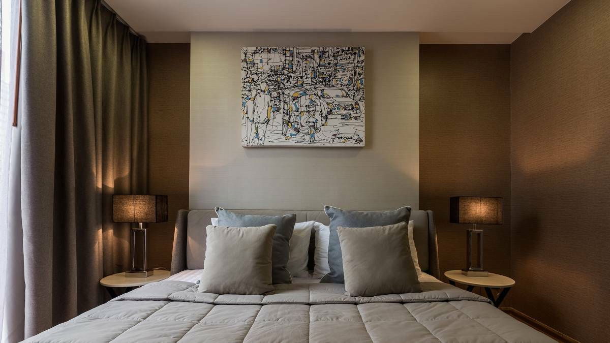 T1007 Condo for rent, Klass Condo Langsuan, beautiful room, fully furnished, with a washing machine, special price