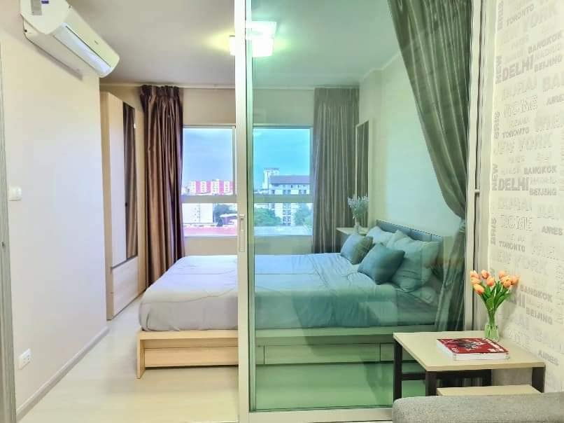 M1201 Condo for rent, Aspire Ladprao 113, beautiful room, fully furnished, has a washing machine, special price