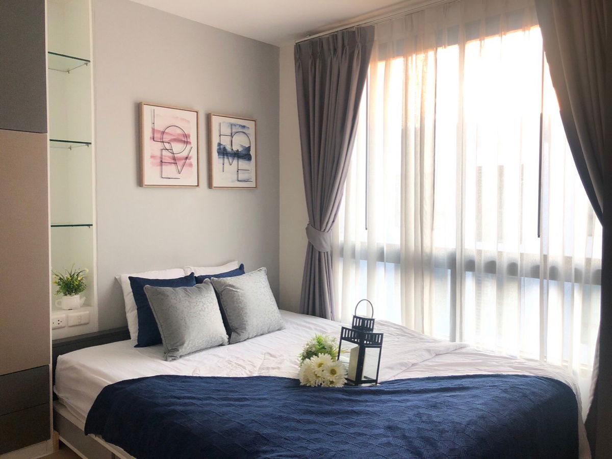 T1148 Condo for rent, The Niche Mono Bangna Phase 2, beautiful room, fully furnished, has a washing machine, special price