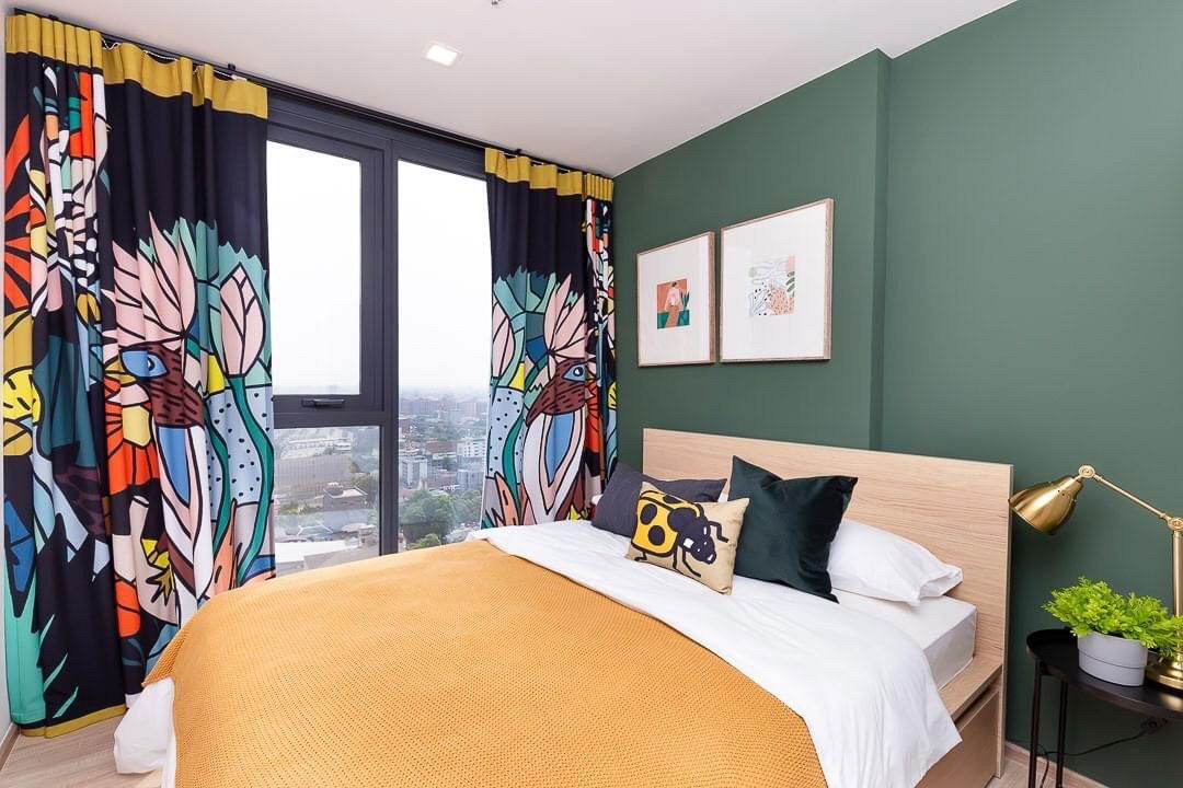 T1152 Condo for rent, The BASE Garden Rama9, beautiful room, fully furnished, has a washing machine, special price