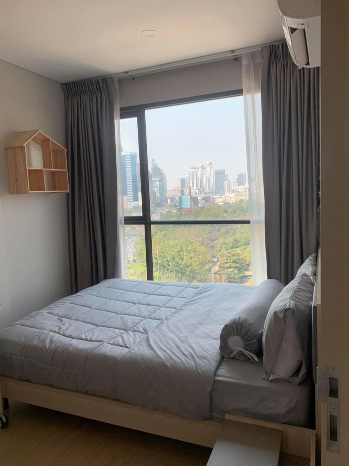 T1158 Condo for rent Lumpini Suite Phetchaburi - Makkasan, beautiful room, fully furnished, has a washing machine, special price