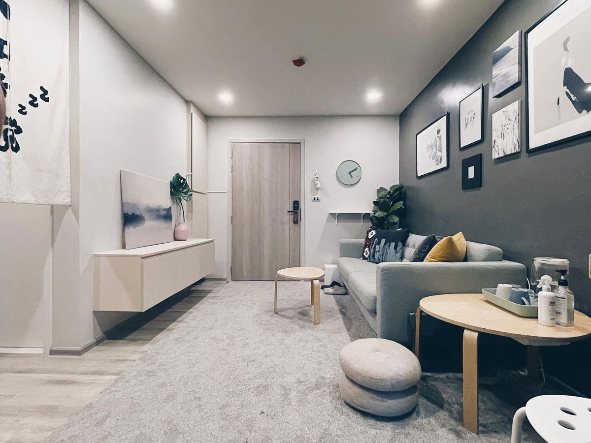 T1198 Condo for rent Attitude Bearing, beautiful room, fully furnished, has a washing machine, special price