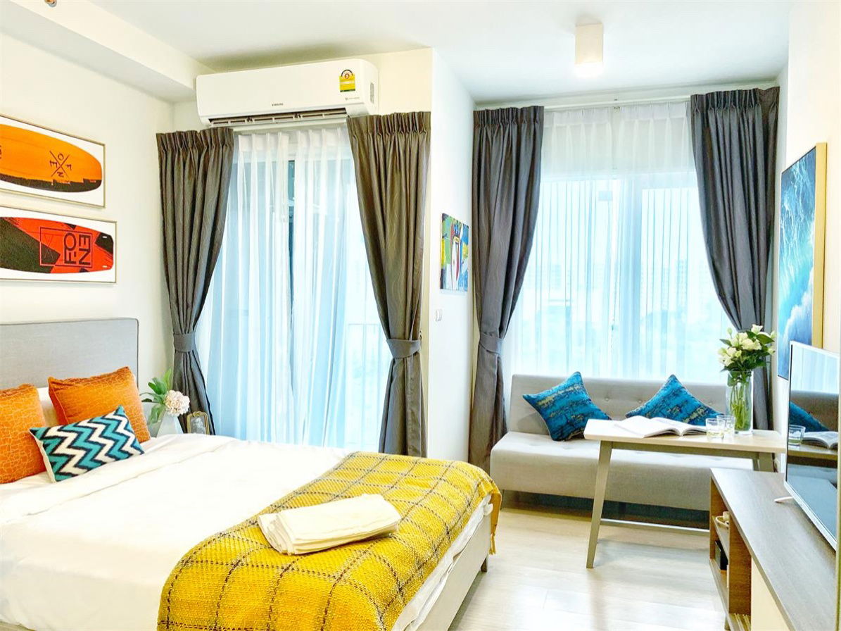 🔥🔥Sales 10000Baht!! Chapter One Eco Ratchada Huaikwang🌲Beautiful room, ready to movie