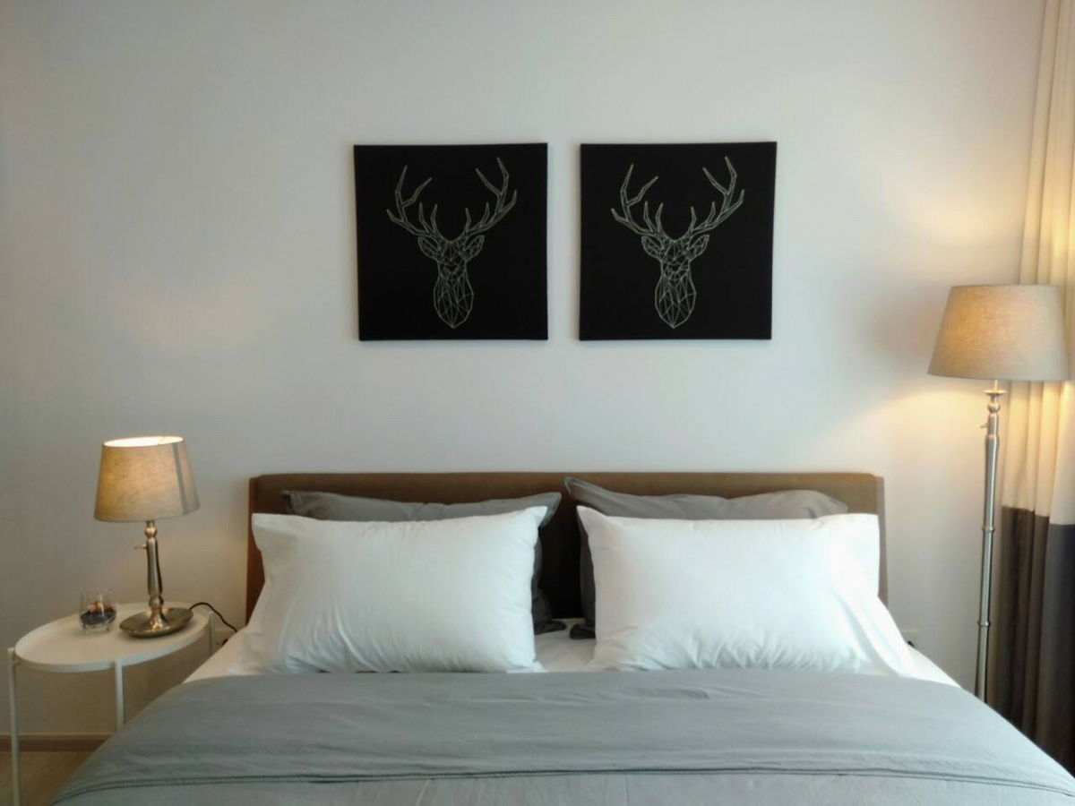 TY1020 Condo for rent Life Asoke, beautiful room, fully furnished, has a washing machine, special price