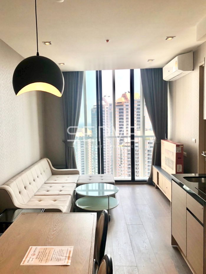 2 Bd. Corner Unit on super High Fl. 30+ river view Close to BTS Phrom Phong at Park 24 // For rent
