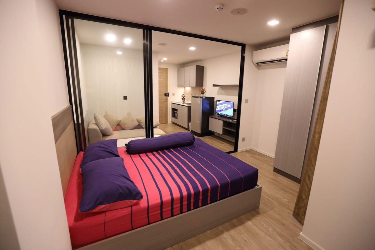 T1289 Condo ငှားရန်ရှိသော Atmoz Ladprao 15, အခန်းကျယ်, ပရိဘောဂအပြည့်အစုံ, အဝတ်လျှော်စက်ပါ, အထူးစျေးနှုန်း