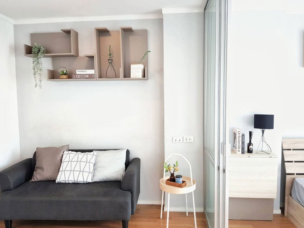 🟢🟢For rent, Lumpini Place Suksawat - Rama 2, beautiful room, newly decorated, on the cover! Furnished + electricity, near Indy Market.🟢🟢