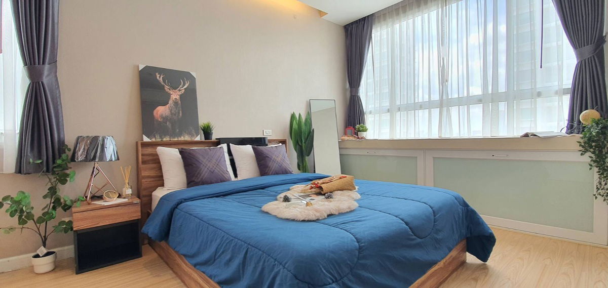 T1358 Condo for rent TC Green Rama 9, beautiful room, fully furnished, special price