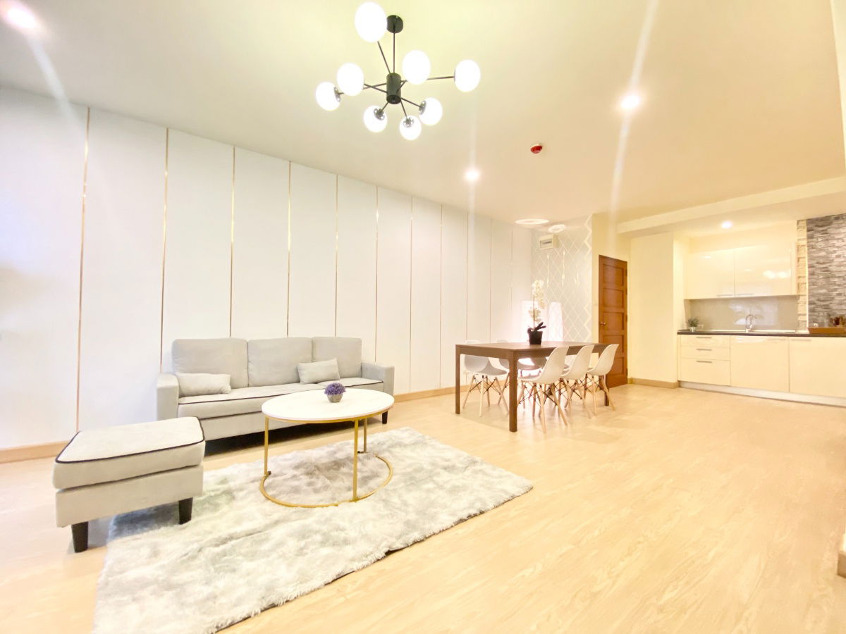 Condo for rent at Baan Klang Krung Resort, size 80 sq.m., price 18,000 furniture, electrical appliances, ready to move in !!!