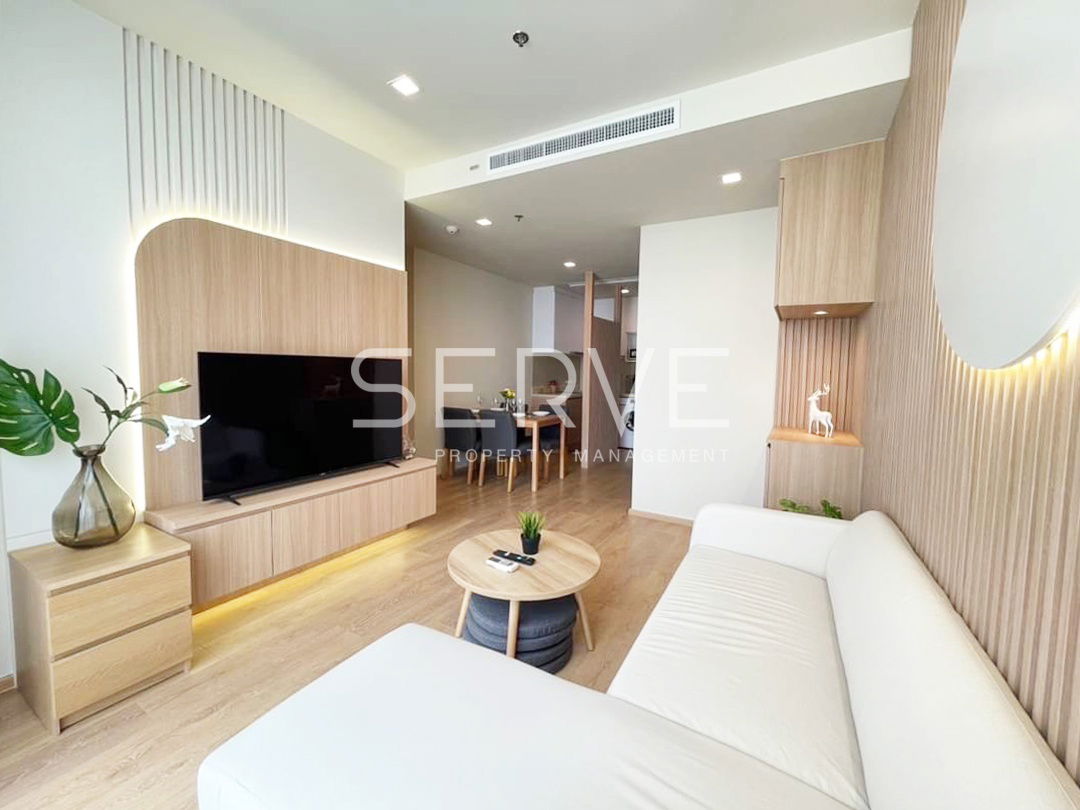 Corner Unit 2 Beds 2 Baths Minimal Style High Fl. Good Location New Condo Close to BTS Phrom Phong at Noble Around 33 / For Rent