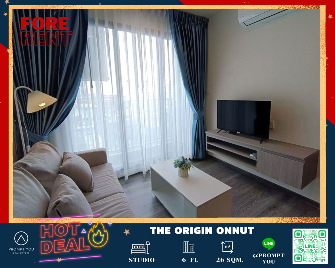 🔥The Origin Onnut 🔥Fully furniture and decorated , special price , ready to move in //Ask more info Lineofficial:@Promptyou