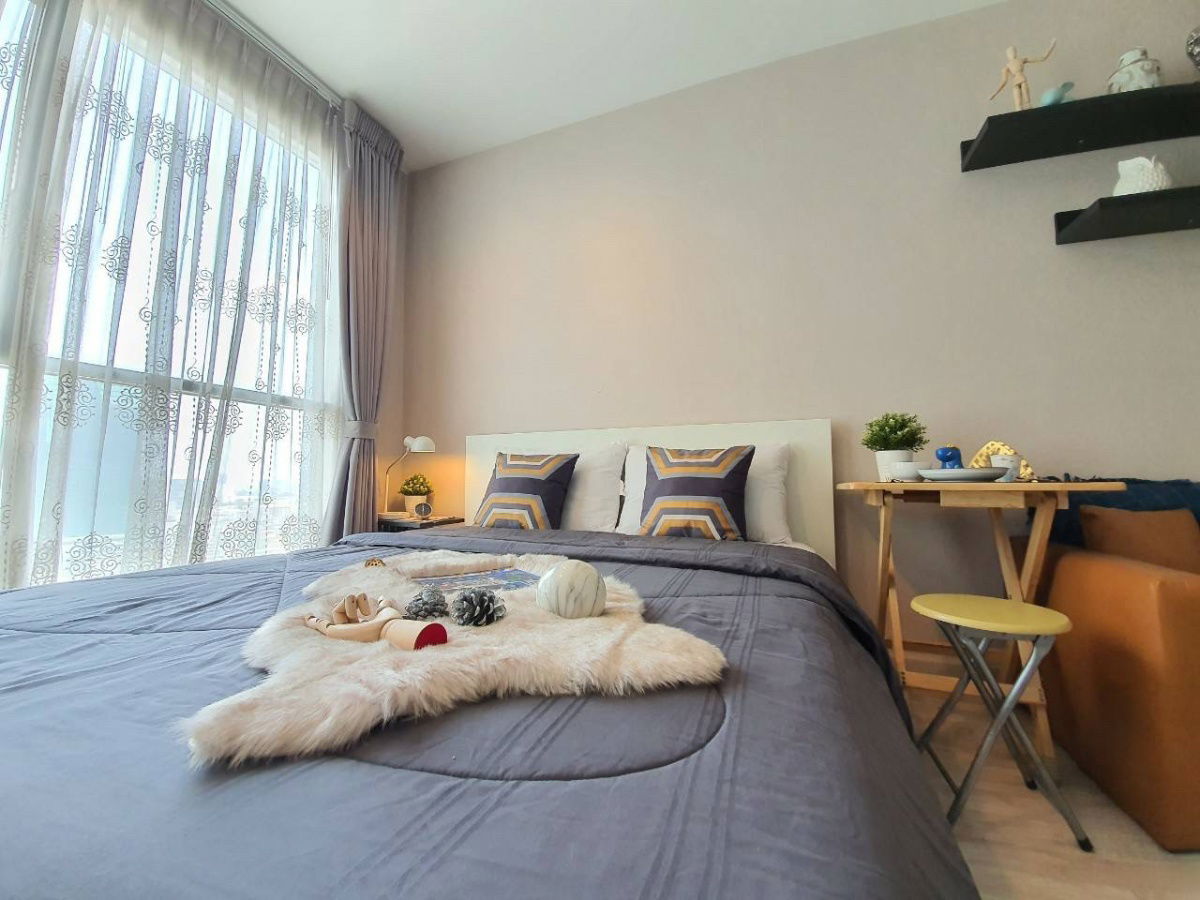T1389 Condo for rent Ideo Mobi Rama 9, beautiful room, fully furnished, with washing machine, special price