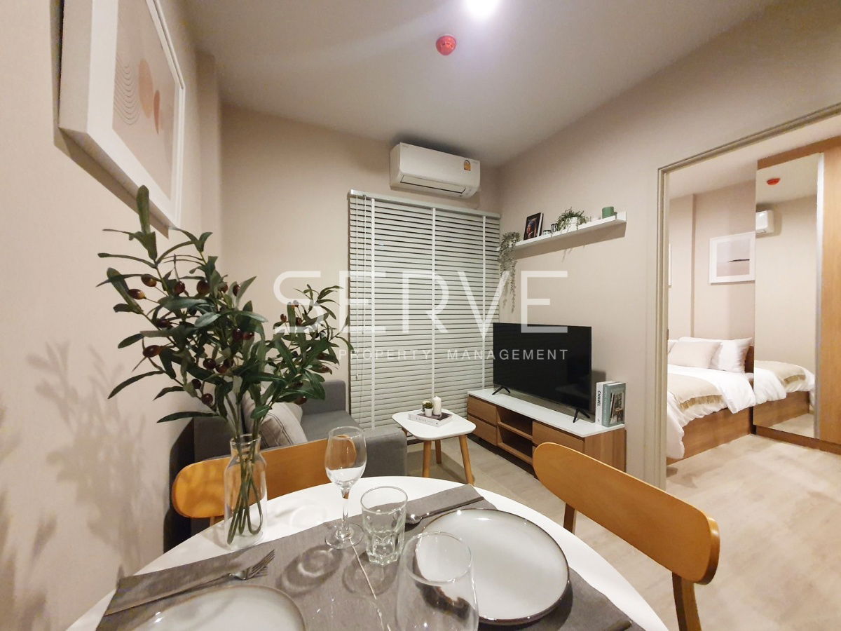 🔥 位于 Bangna 地区的 1 床温馨风格新公寓，位置优越，毗邻 Central Bangna 和 NUE Noble Centre Bangna Condo 的 Big C / 出租