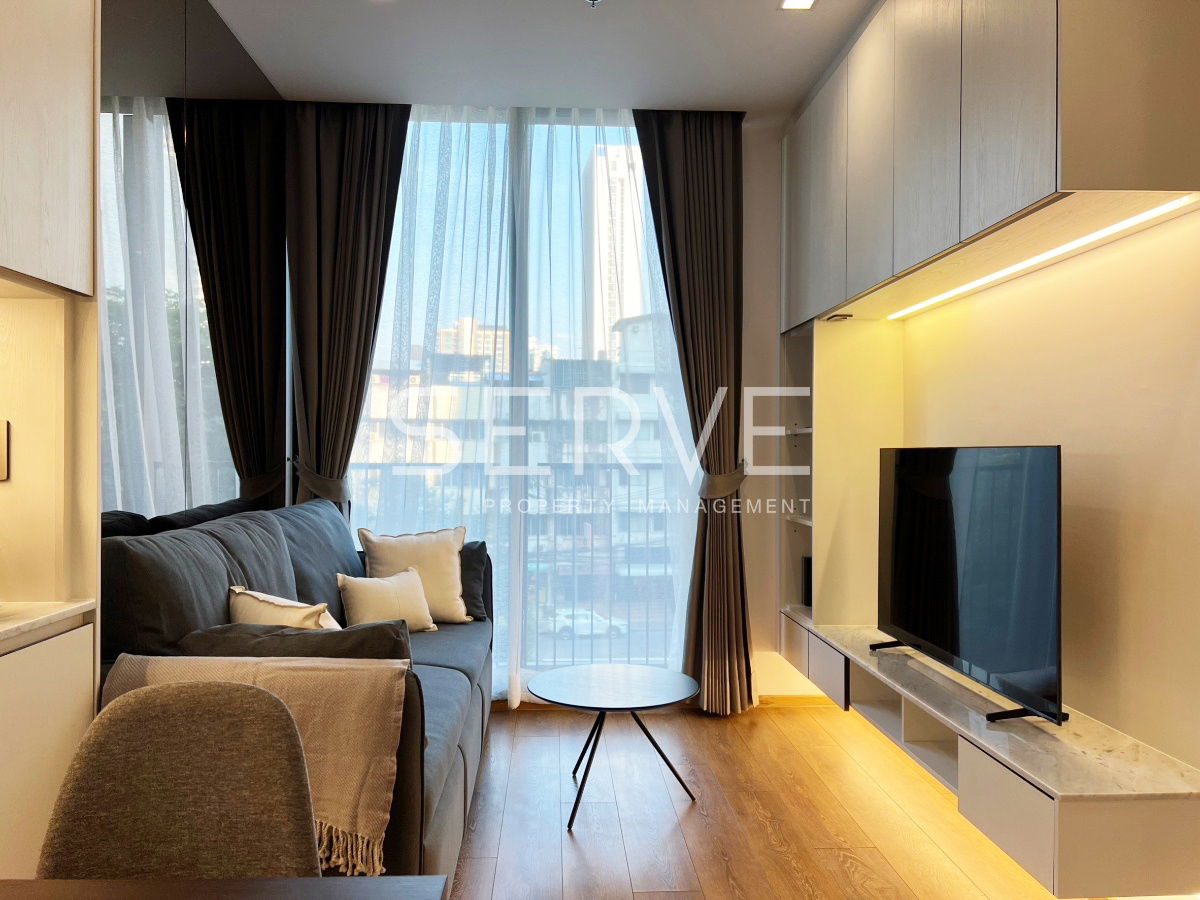 🔥🔥现代风格 1 床花园景观，位置优越，靠近 BTS Phrom Phong 500 m。