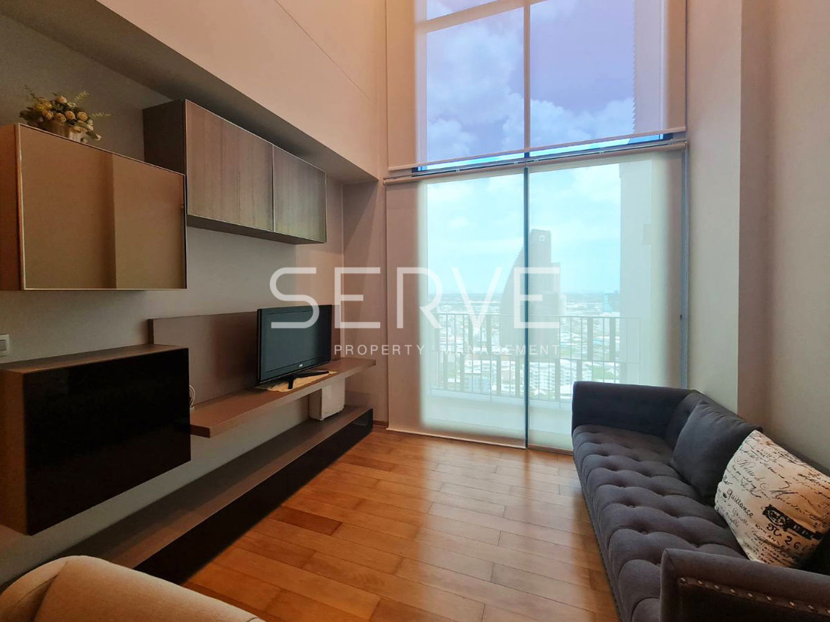 Duplex 2 Beds 2 Baths with Bathtub High Fl. 25+ Good Location BTS Thong Lo 100 m. at Keyne By Sansiri Condo / Condo For Rent
