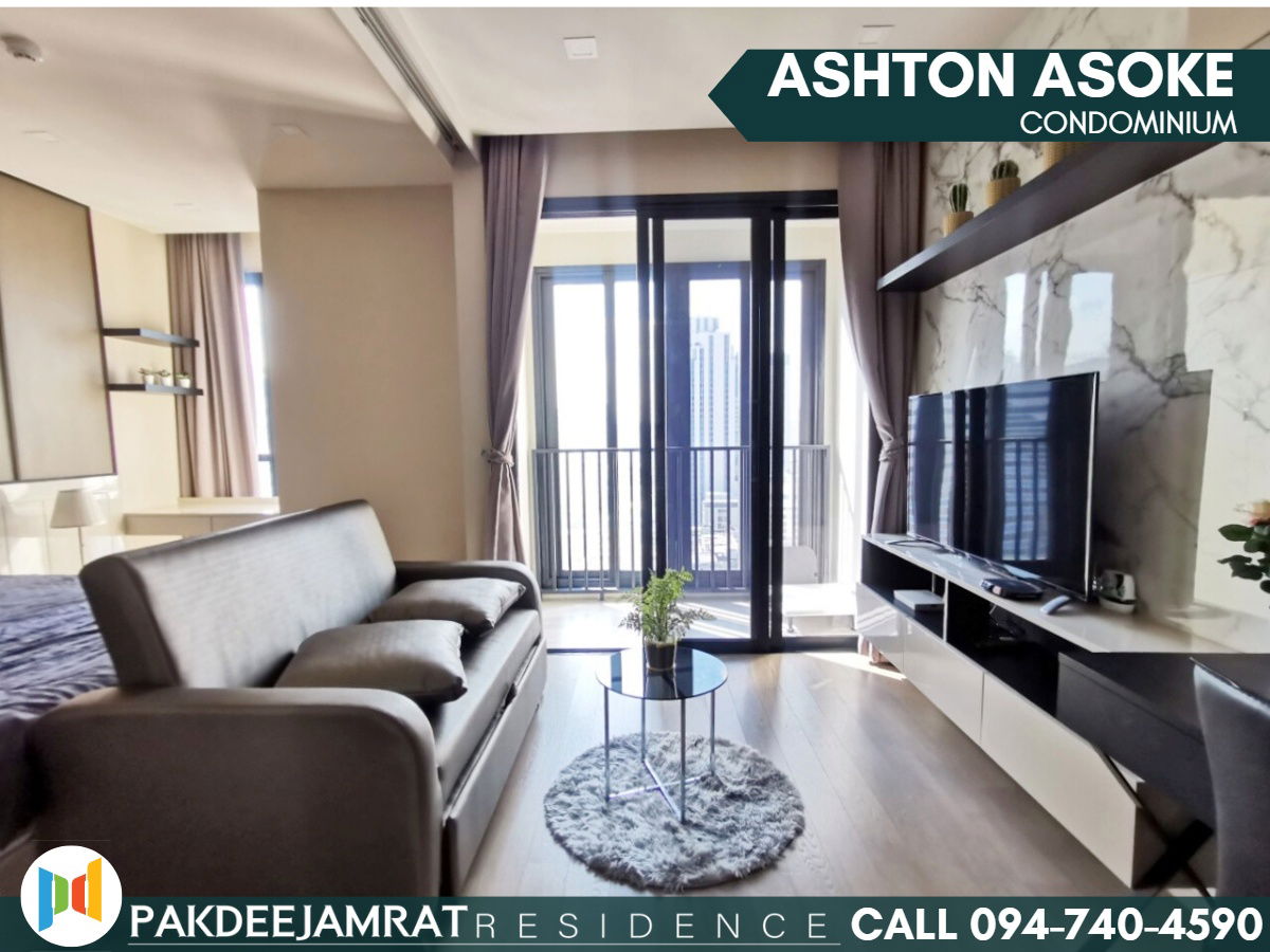 Rent Ashton Asoke 1 bedroom 1 bathroom size 35 sq.m. 25,000 baht / month