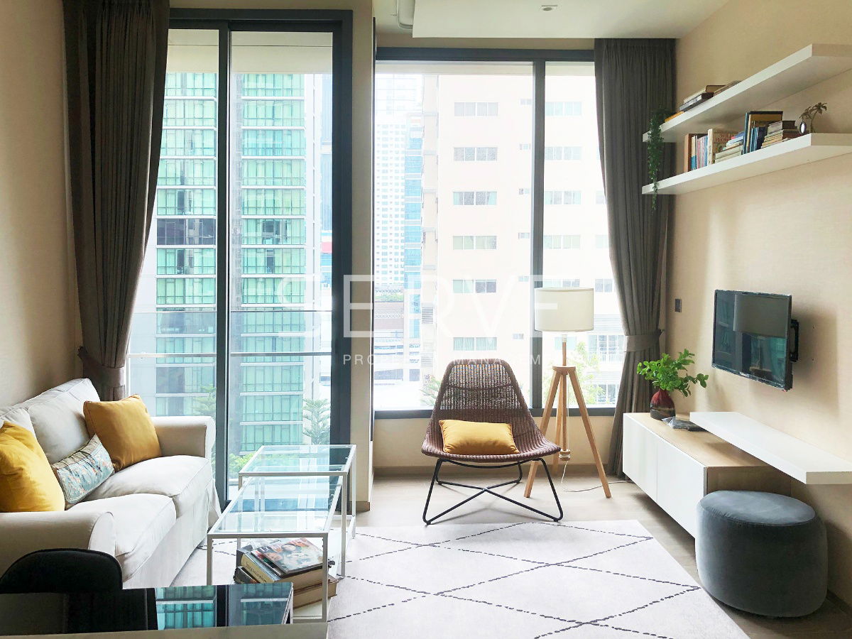 🔥🔥Nice Room 1 Bed with Bathtub Good Location in Asoke Area MRT Sukhumvit 550 m. & BTS Asok 700 m. at The Esse Asoke Condo / For Rent