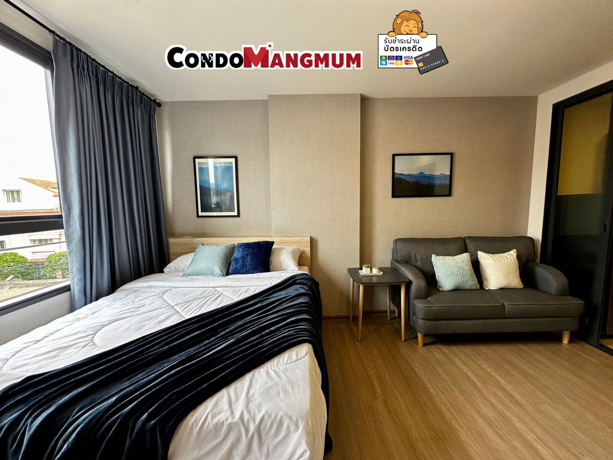 New room for rent, The muve bangna condo 💫 Room size 25 sq m. Built in furniture near Central Bangna, rent 8,000 /month🚨