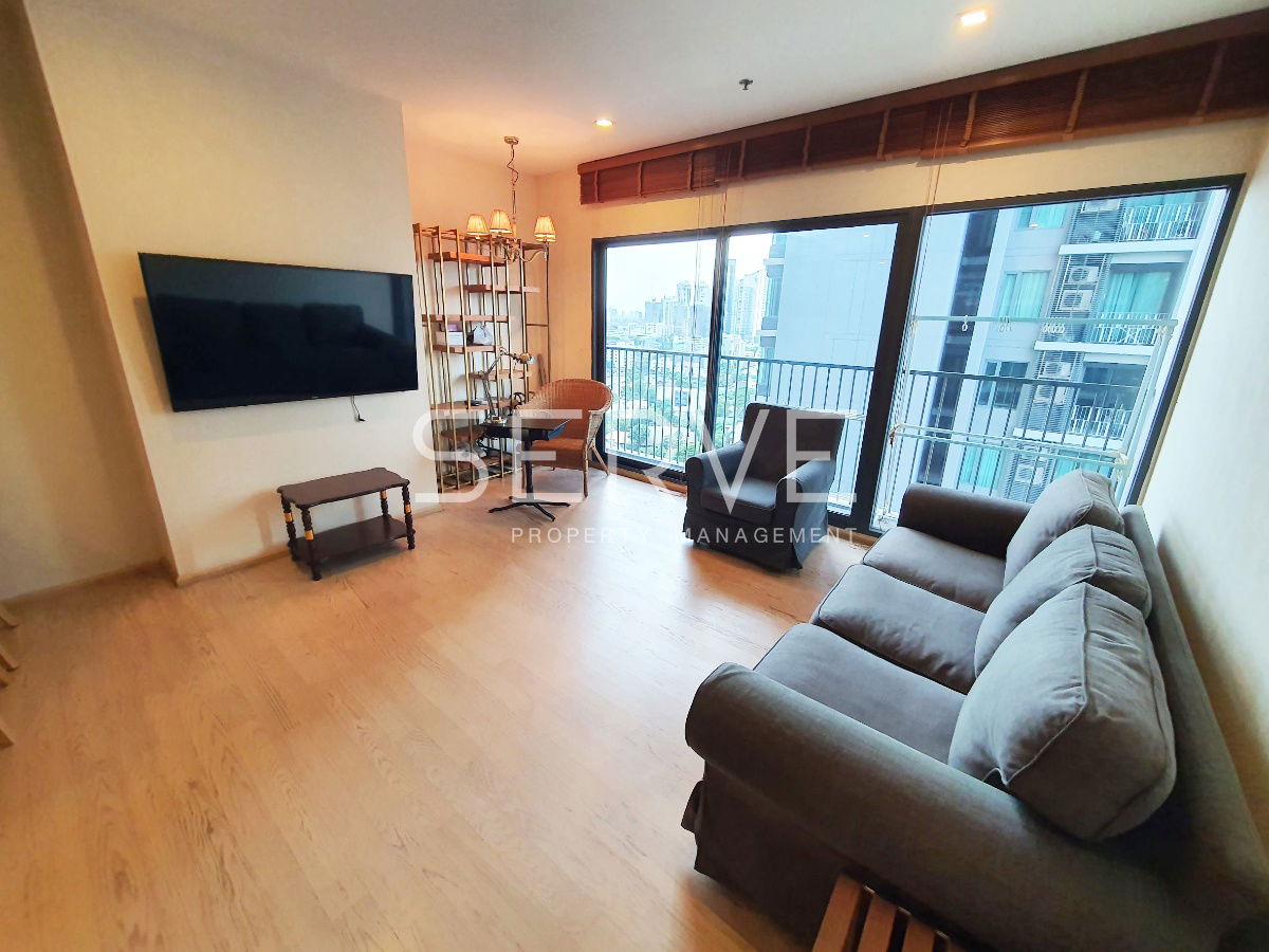 🔥Corner Unit 1 Bed with Bathtub Nice Room High Fl. 15+ Directly connecting to BTS Thong Lo at Noble Remix Condo / For Rent