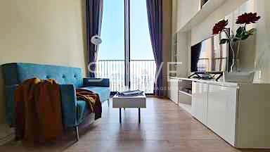 🔥🔥1 Bed Nice Room & Nice View Super High Fl. 30+ Good Location Close to BTS Asok & MRT Sukhumvit 550 m at Noble BE19 Condo / For Rent