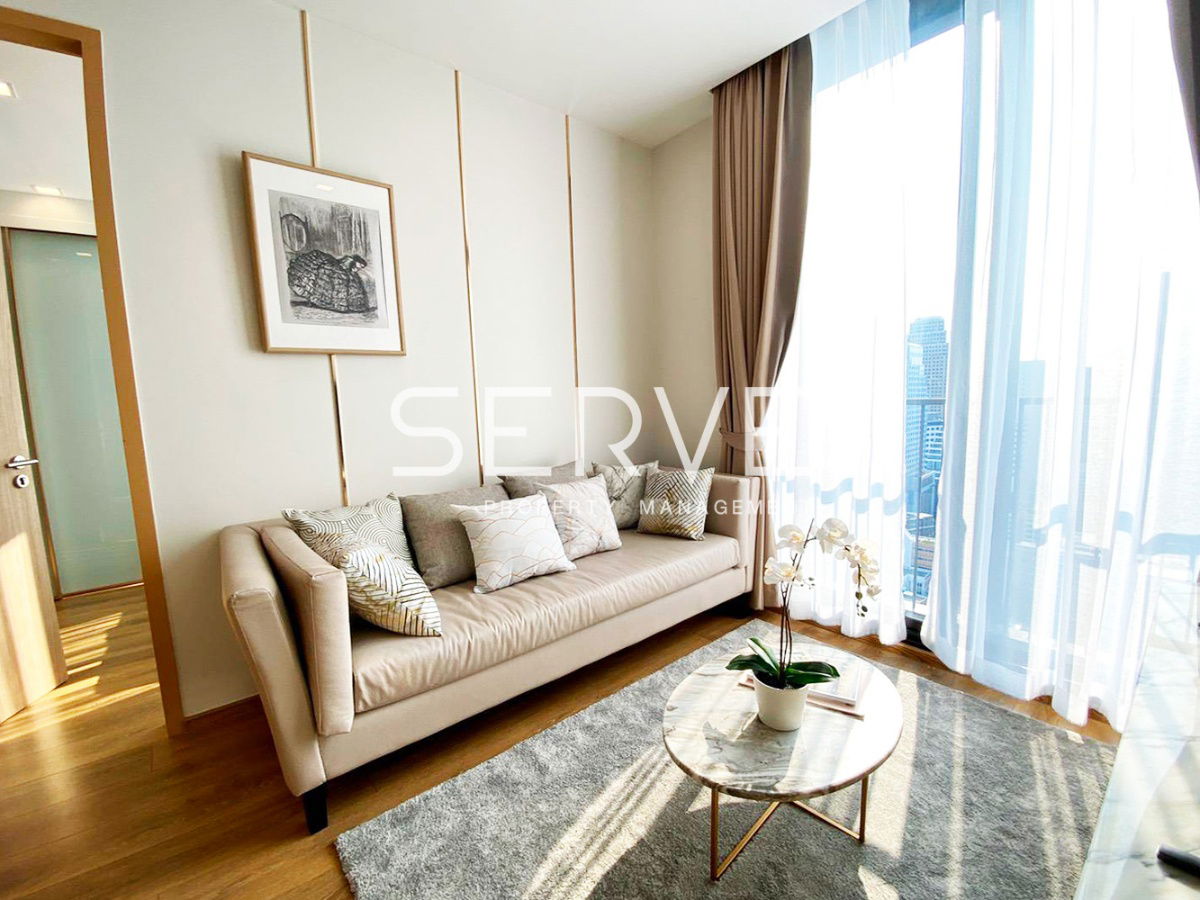 🔥Luxury Style 2 Beds with Bathtub on High Fl. 25+ BTS Phrom Phong 500 m. at Noble BE33 Condo / Condo For Rent