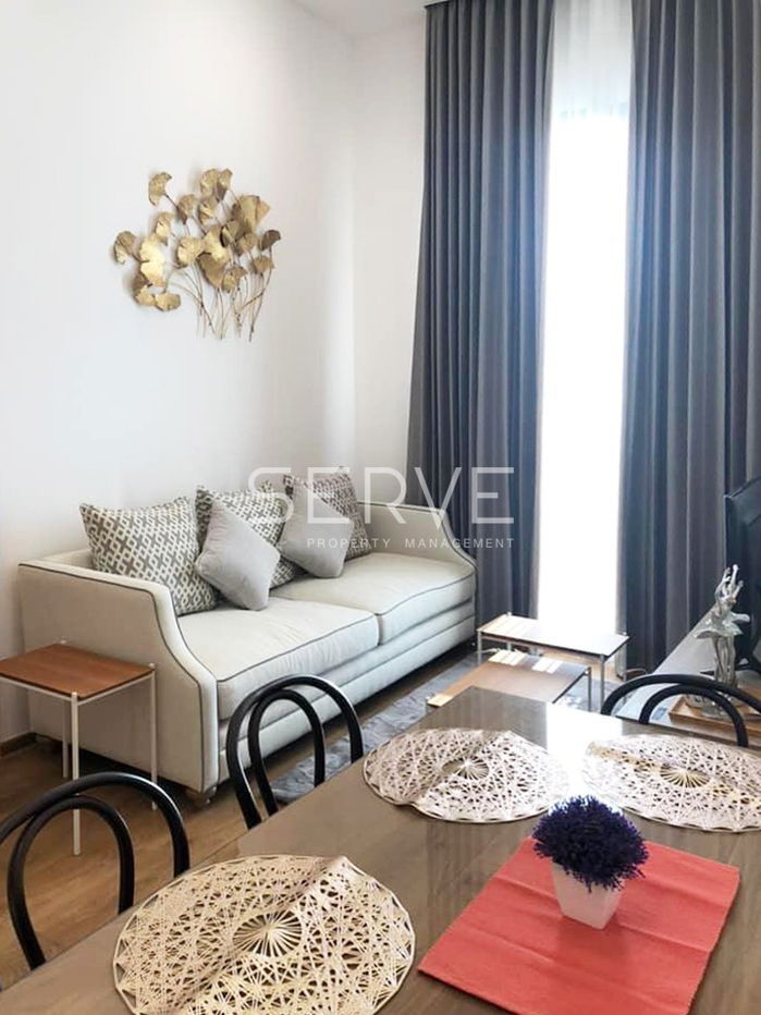 2 Beds with Bathtub High Fl. 25+ Good Location Close to BTS Phrom Phong 500 m. at Noble BE33 Condo / For Rent