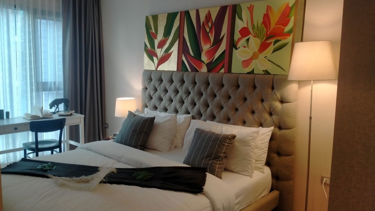 🔥R138Condo for rent, Rhythm Sukhumvit 36-38 , 2 bedrooms, corner room, beautiful room,fully furnished, Built-in, ready to move in, special price.