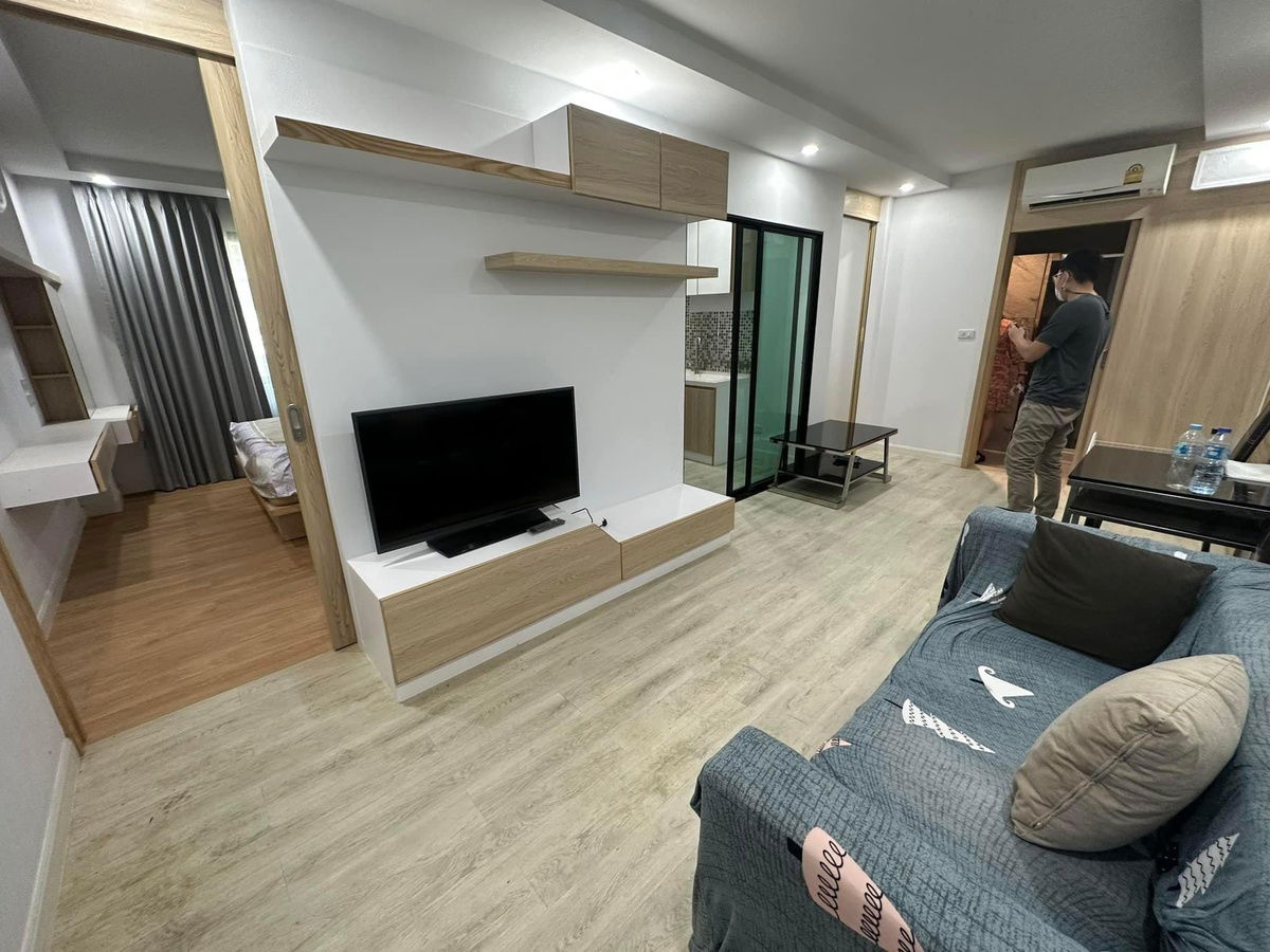 V Condo Salaya for rent 2 bedrooms, beautiful, cheap, ready to move in, near Mahidol University, interested, contact Line @841qqlnr