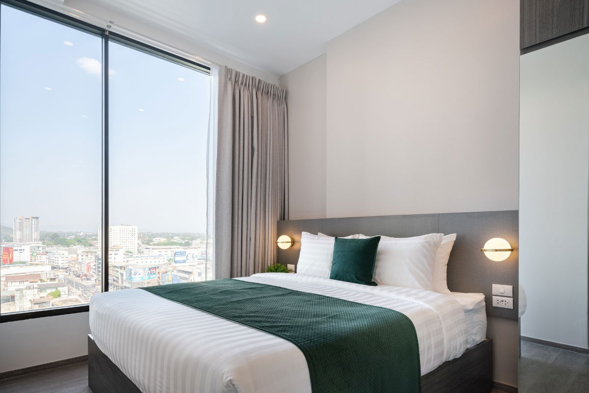 ✅𝘾𝙤𝙣𝙙𝙤 𝙁𝙤𝙧 𝙍𝙚𝙣𝙩  One Bedroom Plus 32 sq.m. @ Hampton Sriracha (Accept a minimum 1-month contract)