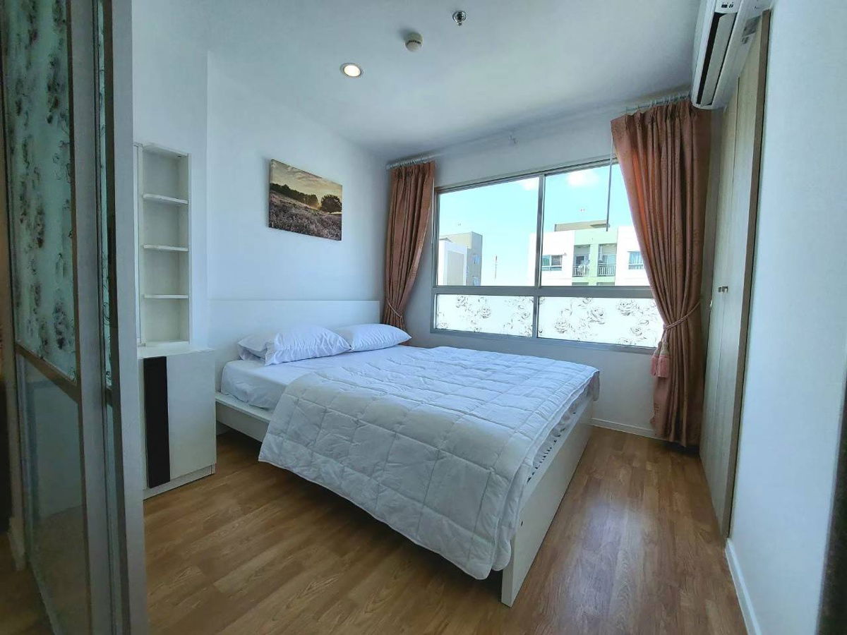 Condo for rent, Lumpini Park Nawamin-Sriburapha, size 26 sq m, Building C1, 14th floor, built-in furniture, complete electrical appliances