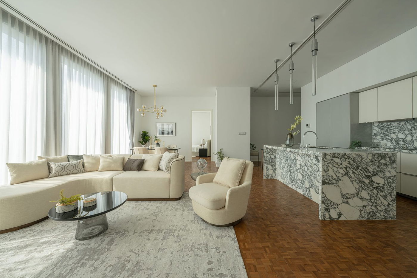 LTHC7477 – The Ritz - Carlton Residences at MahaNakhon FOR RENT 2 beds 3 baths Size 143 Sq.M.Near BTS Chong Nonsi stations ONLY 150k/month