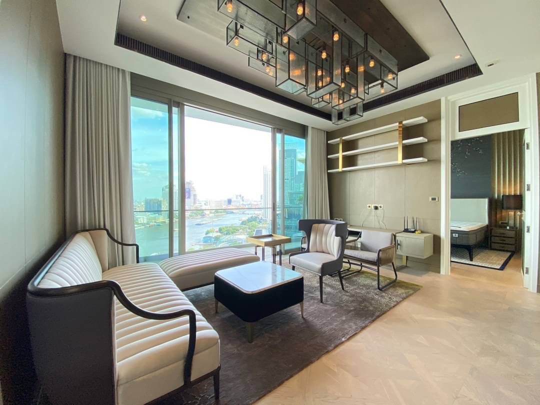 LTHC8616 – The Residences At Mandarin Oriental FOR RENT 2 beds 2 baths size 128 Sq.M. BTS Krung Thon Buri station ONLY 250k THB/Month