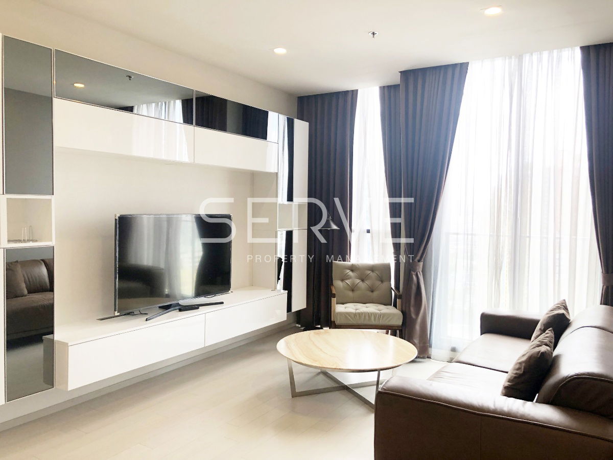 Corner Unit 2 Beds 2 Baths Modern Style High Fl. 25+ Perfect Location BTS Phloen Chit at Noble Ploenchit Condo / For Rent