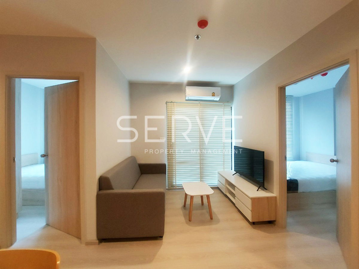 🔥2 Beds 1 Bath New Room and New Condo High Fl. 10+ Close to Premier place Srinakarin at Nue Noble Srinakarin Lasalle Condo / For Rent