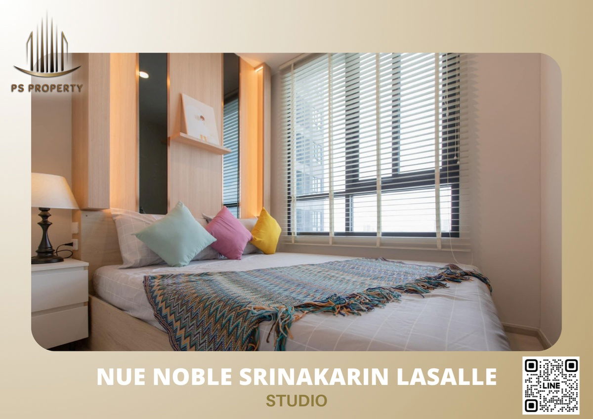 🔺✨For rent NUE Noble Srinakarin - Lasalle, decorated room, complete furniture and electrical appliances, near MRT Sri Lasalle 🚆🔺