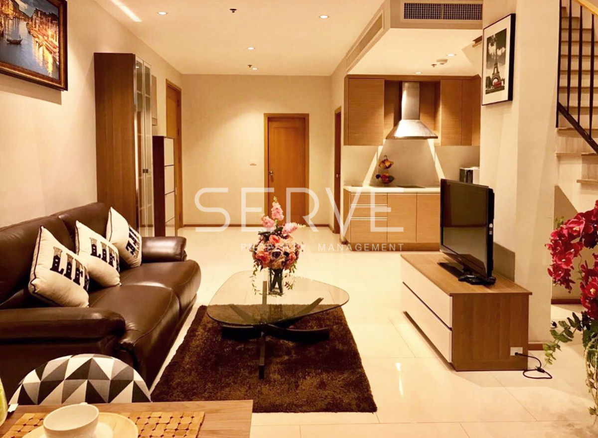 Loft 1 Bed 2 Bath with Bathtub Nice View Good Location BTS Phrom Phong 800 m. at The Emporio Place Condo / Condo For Rent