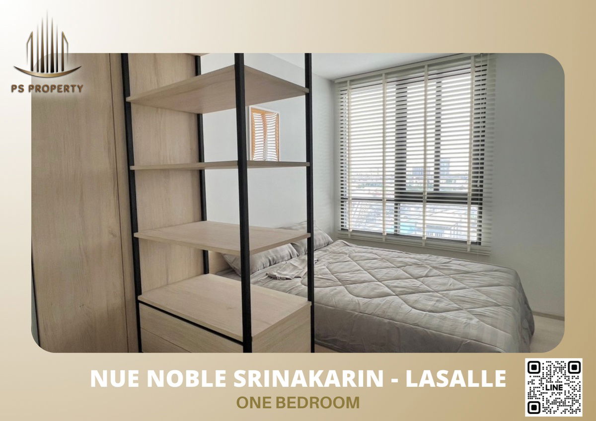For rent 🔺Nue Noble Srinakarin - Lasalle🔺 New condo, fully decorated, furnished and electrical appliances, next to MRT Sri Lasalle 60 m.