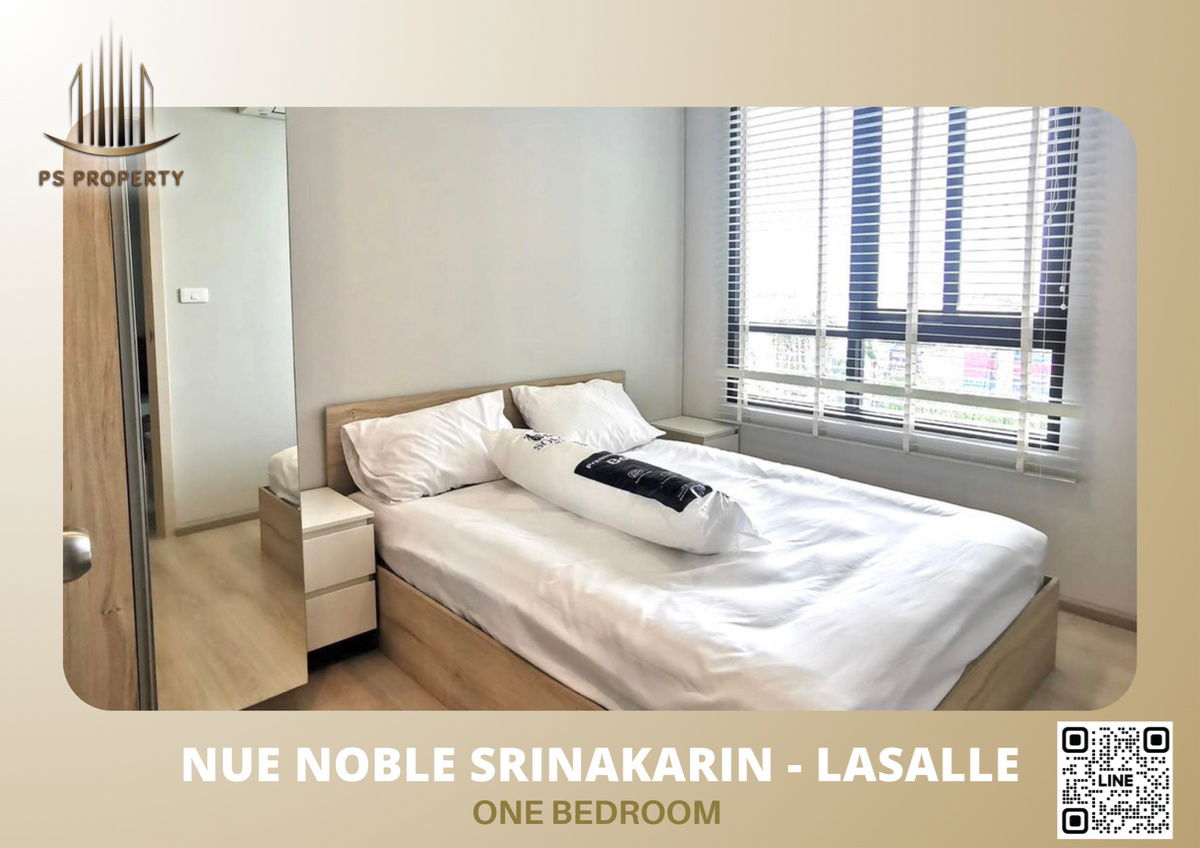 For rent 🦋Nue Noble Srinakarin - Lasalle🦋 New condo, ready to move in, fully furnished, central area very beautiful 🚆near BTS Sri Lasalle 60 m.