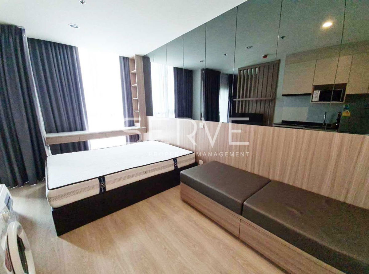 Studio Nice Decorate High Fl 25+ Good Location MRT Thailand Cultural Centre 80 m. at Noble Revolve Ratchada 1 Condo / For Rent