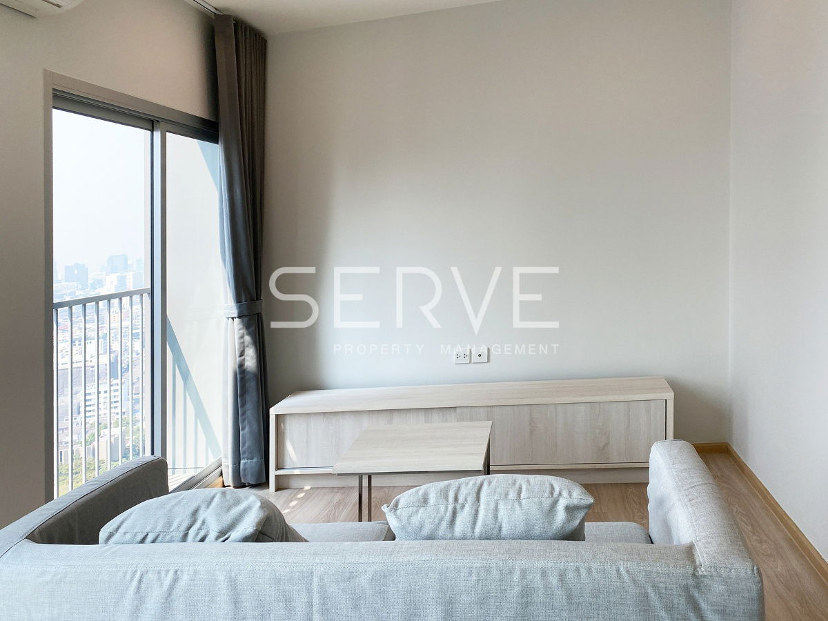 🔥Nice View & Nice Room 2 Beds Corner Unit Super High Fl. 30+ MRT Thailand Cultural Centre 80 m. at Noble Revolve Ratchada 1 Condo / For Rent