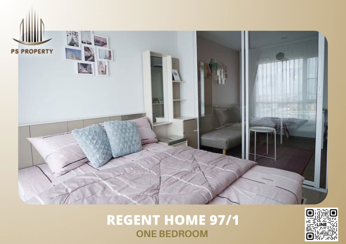 ให้เช่า 🔺Regent Home 97/1🔺 คอนโดใกล้ BTS บางจาก🚆 ห้องสวย เฟอร์นิเจอร์และเครื่องใช้ไฟฟ้าครบ.