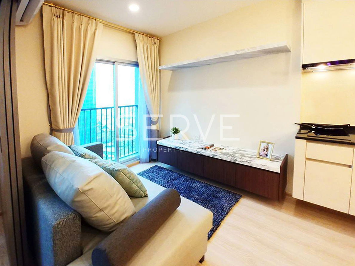 🔥1 Bed Nice Room High Fl. 20+ Good Location Next to MRT Thailand Cultural Centre 80 m. at Noble Revolve Ratchada 2 Condo / For Rent