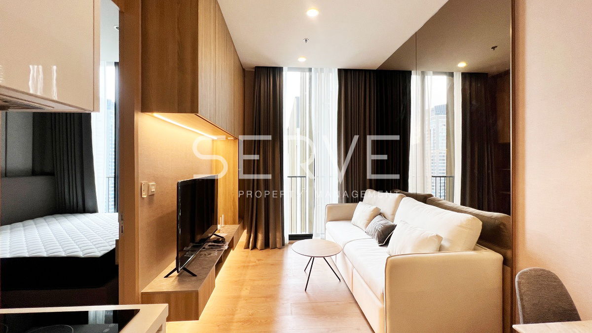 🔥Muji style 1 Bed Super High Fl.35+ Good Location Close to BTS Asok & MRT Sukhumvit 550 m. / Rent