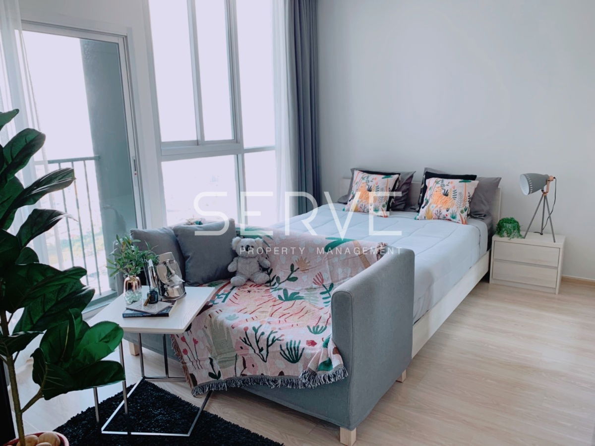 Nice View Super High Fl 30+ Studio Homey Style Next to MRT Thailand Cultural Centre 80 m./ Condo For Rent Noble Revolve Ratchada 1