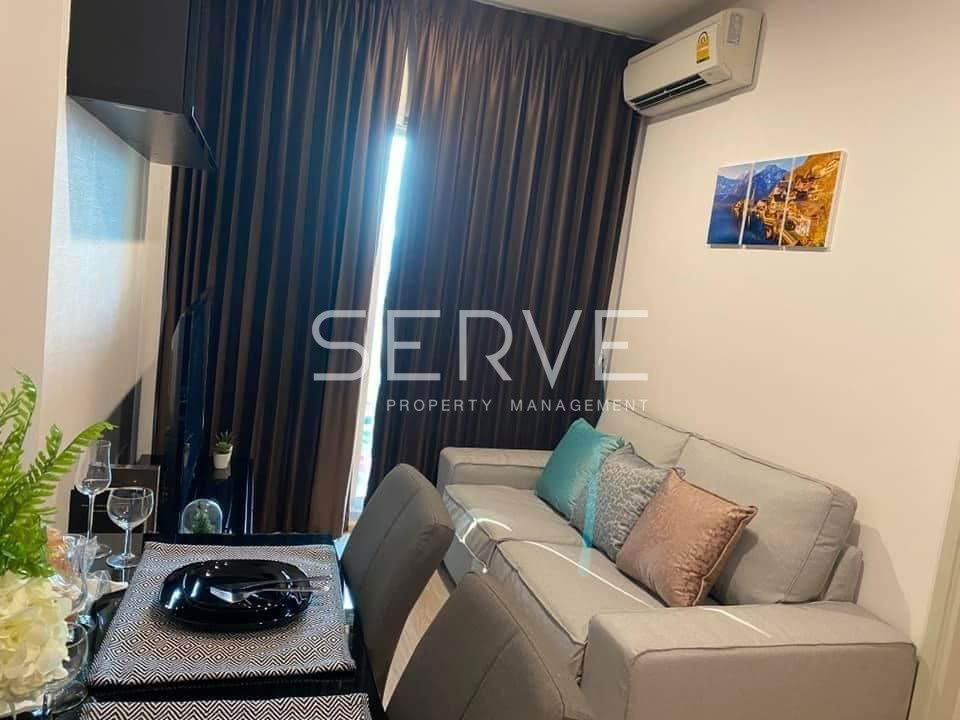 1 Bed High Fl 15+ Fully Furnished with Electric stove Good Location Close to MRT Thailand Cultural Centre  / Condo For Rent Noble Revolve Ratchada 1