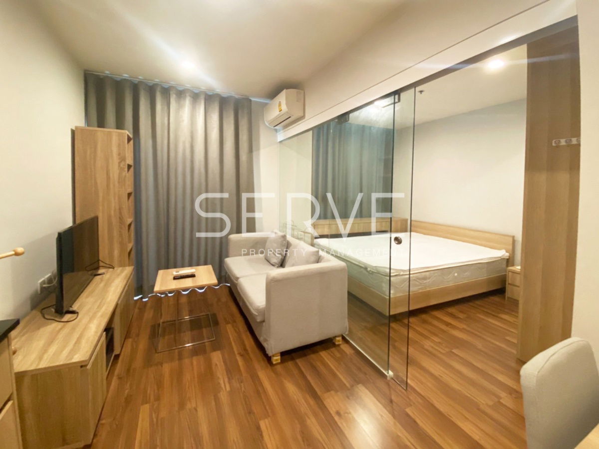 🔥1 Bed 25.45 Sq.m. High Fl. 10+ Good Location Next to MRT Thailand Cultural Centre 80 m. at Noble Revolve Ratchada 2 Condo / For Rent